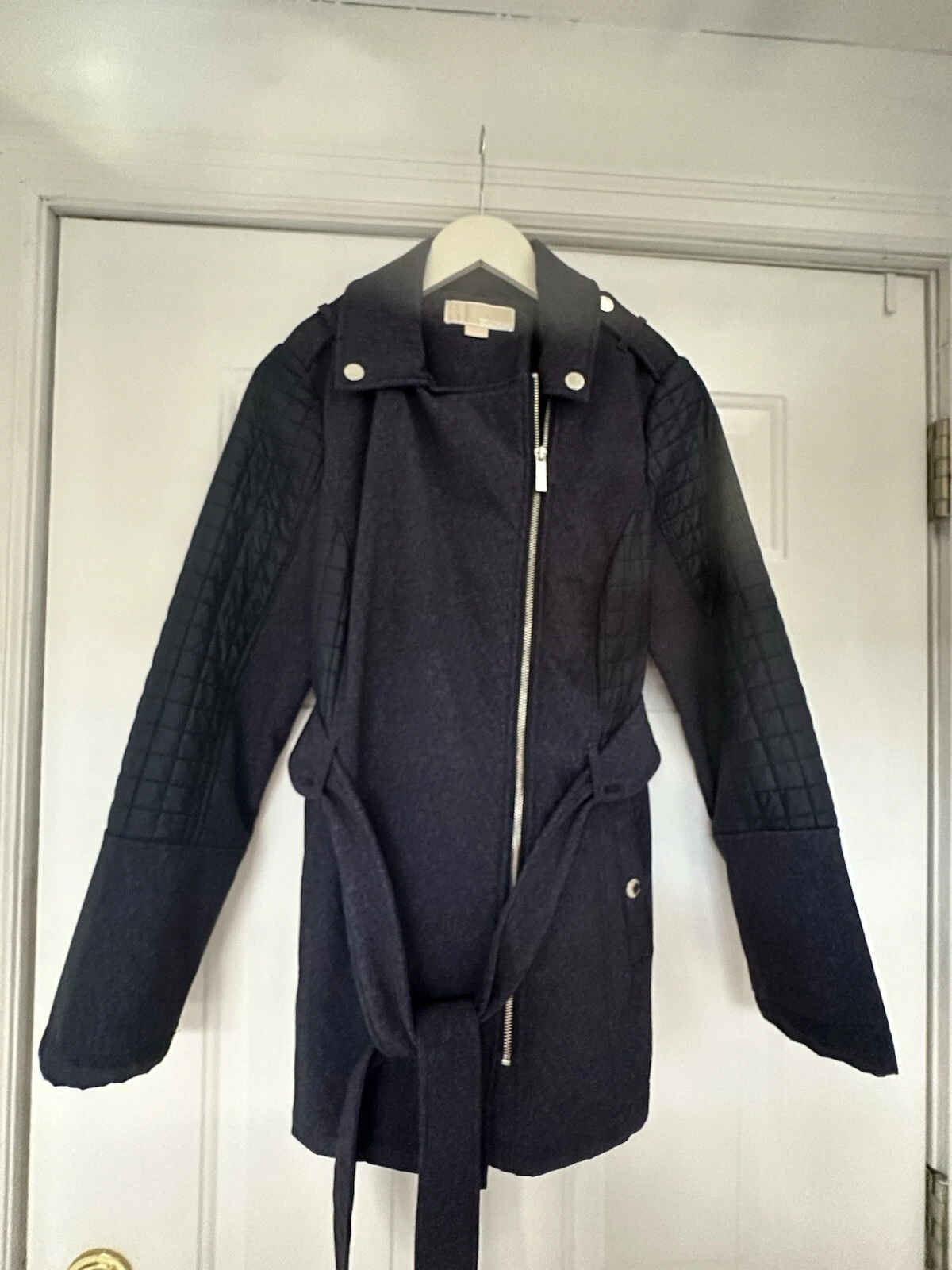 Giacca donna Michael Kors media blu navy lunghezza media