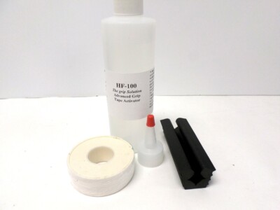 HF-100 Golf Grip Tape Solvent/Activator (~8 oz), shaft holder & tape (kit)