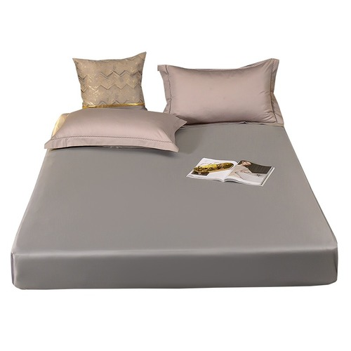 1pc Waterproof Fitted Sheet Mattress Cover All-Around Elastic Rubber Bed Sheet - Picture 14 of 17