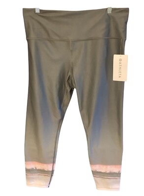 Athleta Leggings Women s Green XL Ultra High Rise Elation 7/8 Tight