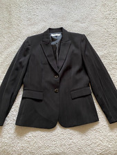 Tahari Arthur S. Levine Women Size 10 Black Striped Long Sleeve Blazer