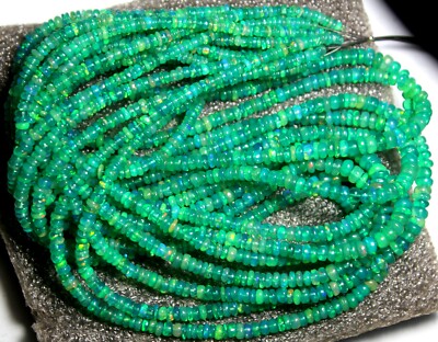 289 Karat Top Natürlicher Edelstein Hellgrün Farbe Äthiopische Opal Cabochon