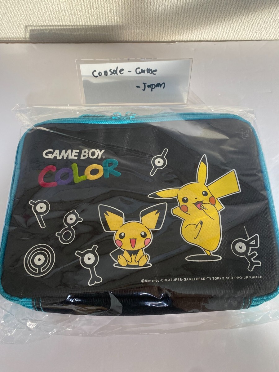 GAME BOY COLOR ポケモン 収納ケース Gameboy Color Pokemon Pikachu Carrying Case Pouch Used | eBay
