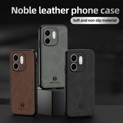 For Infinix Smart 9, Luxury Business Retro Leather Magnetic Soft 