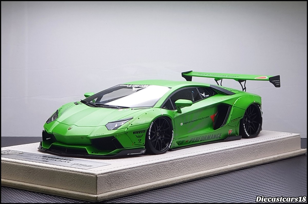 1/18 FX Model Lamborghini Aventador LP700-4 Matt Green