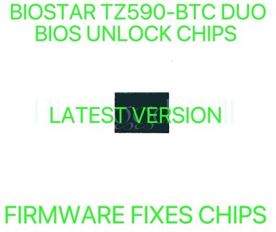 BIOSTAR TZ590-BTC DUO, NO PASSWORD FIRMWARE FIXES BIOS CHIP LATEST VERSION