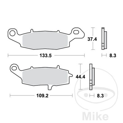 32099-Pastillas de freno delantero compatible con SUZUKI SV 650 XA ABS