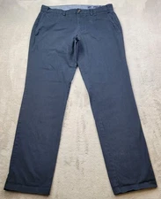 Vineyard Vines Breaker Pants Mens 34x32 Blue Stretch Chino Straight Flat Front