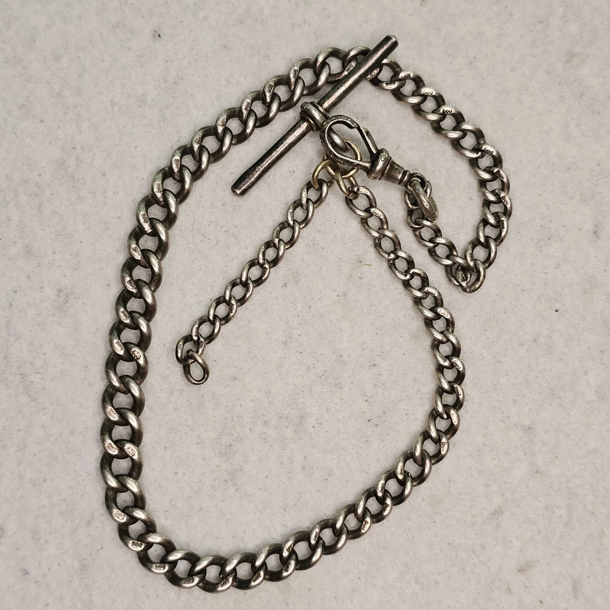 Sterling Silver Pre 1920 Year Manufactured Watch Chains for sale 