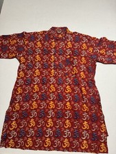 Unbranded Colorful Om Printed Kurta, Men's Small 881