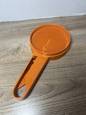 Tupperware Orange Sift-it Sifter Hand Held Flour Powdered Sugar #1689 