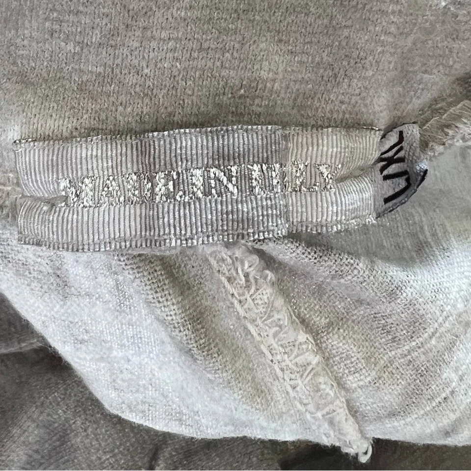 Made in Italy Gray Tapered Track Pants with Elastic Waistband L/XL - Image 2 of 4