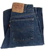 Vintage Levi s 501 Jeans USA 1986 Dark Wash 26x32 Tagged 28x36 Button Fly