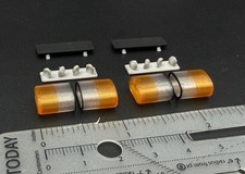 2 Pack 124 125 Scale Model Led Ready Aerodynic Lightbar Clear Amber 2416a Mini