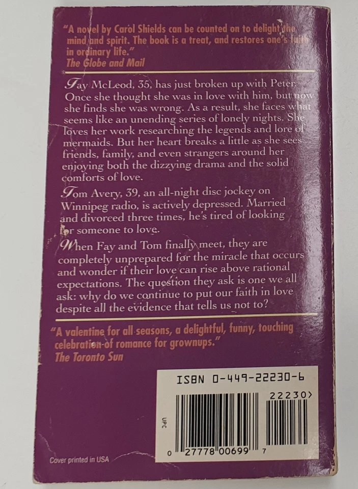 The Republic of Love de Carol Shields tapa dura c1993 hecho en movimiento en 2003 Foto 2 de 4