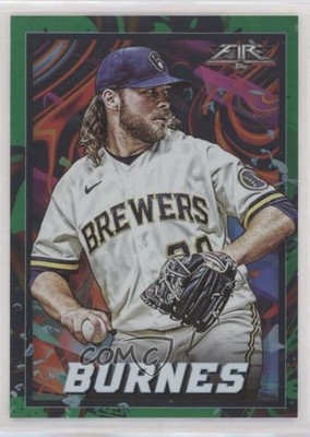 2022 Topps Fire Green 186/199 Corbin Burnes #185 h3a