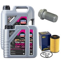 MotoröL Filter Set 5W-30 Liqui Moly 7 Liter + Schraube FüR Mercedes C-Klasse GLC
