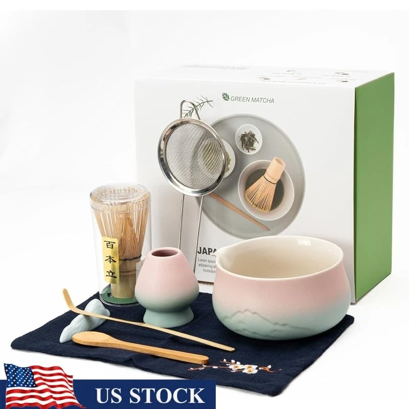 Zen Matcha Whisk Set Complete Kit Bamboo Whisk & Bowl Handcrafted Tea Tools New