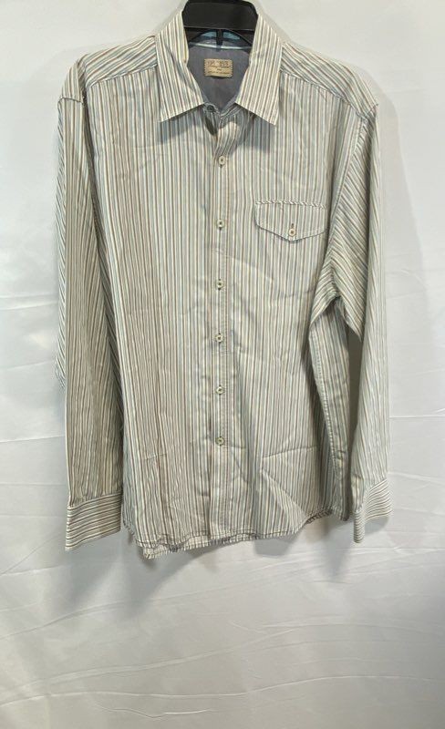 Tommy Bahama Jeans Men's Striped Button Up Shirt Multicolor Long Sleeve Size L