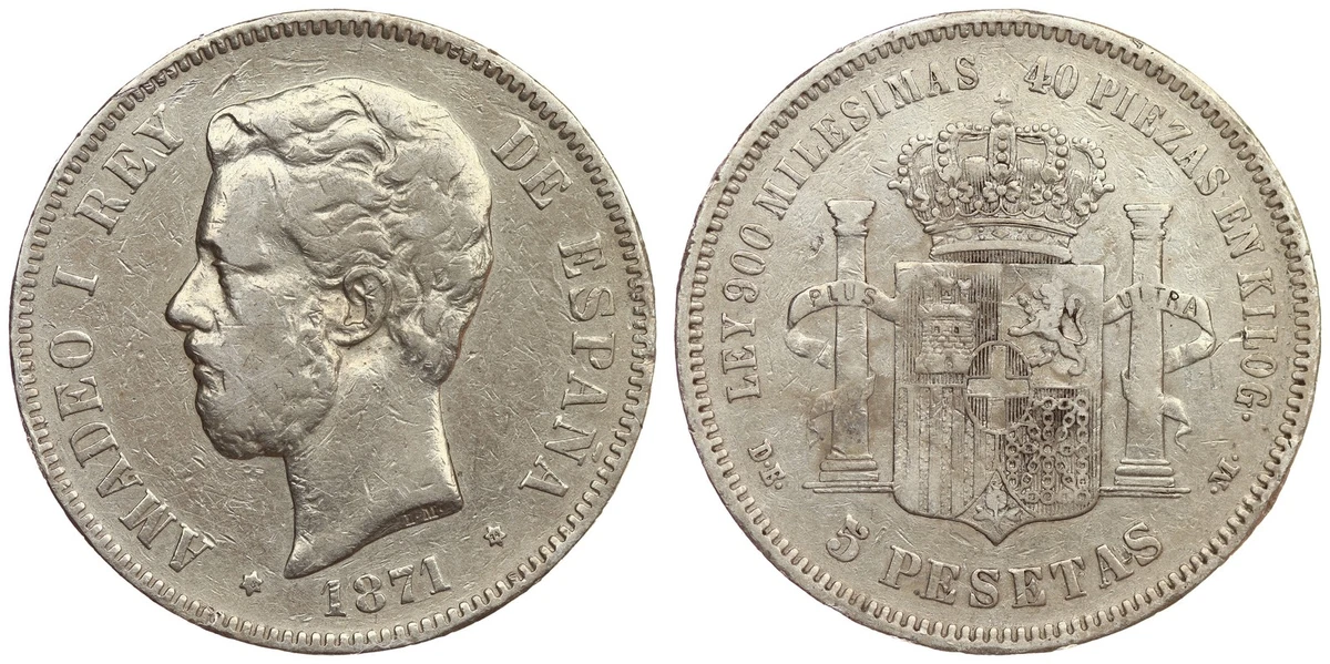 1871 Year Spanish Coins for sale | eBay