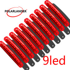 9led 12-24V universal 3030 lamp beads 1Wx9 truck side light 10PCS Red light