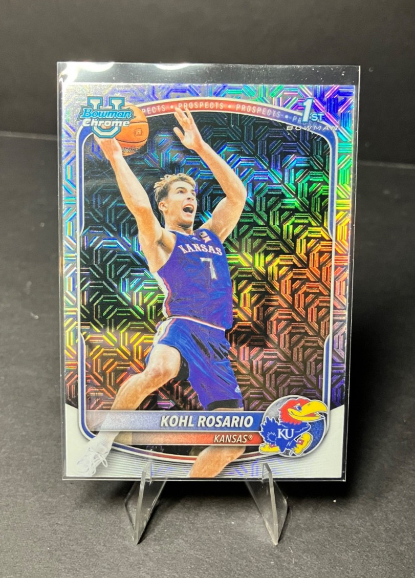 2025-26 Bowman Chrome Kohl Rosario #BCP-95 Mojo Refractor 1st Bowman