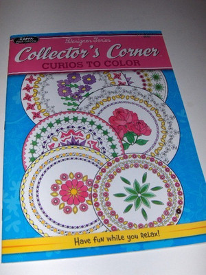 Collector's Corner Curios to Color adult coloring book - NEW