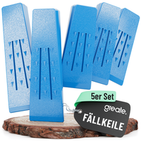 Greate Kunststoff FäLlkeil Forst Set 5-Teilig - Forst ZubehöR Wald - Forstkeil