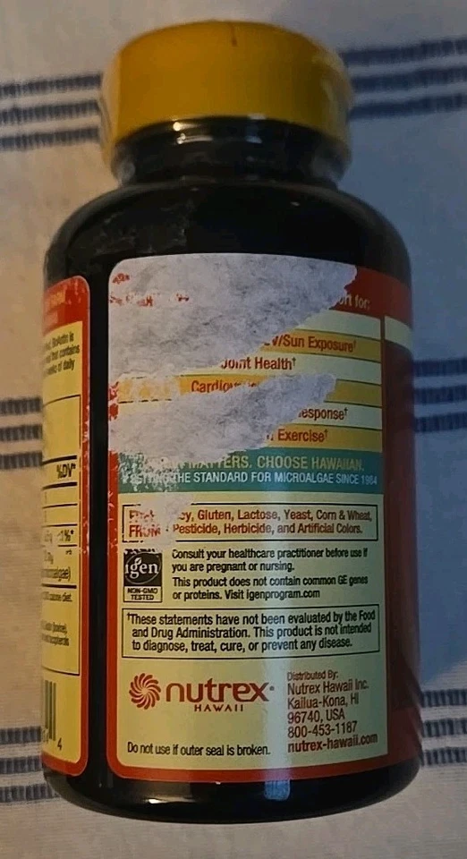 Nutrex Hawaii Bioastin Hawaiiin Astaxantina 12 mg - 120 cápsulas de gel caducidad 04/2028 Foto 3 de 4