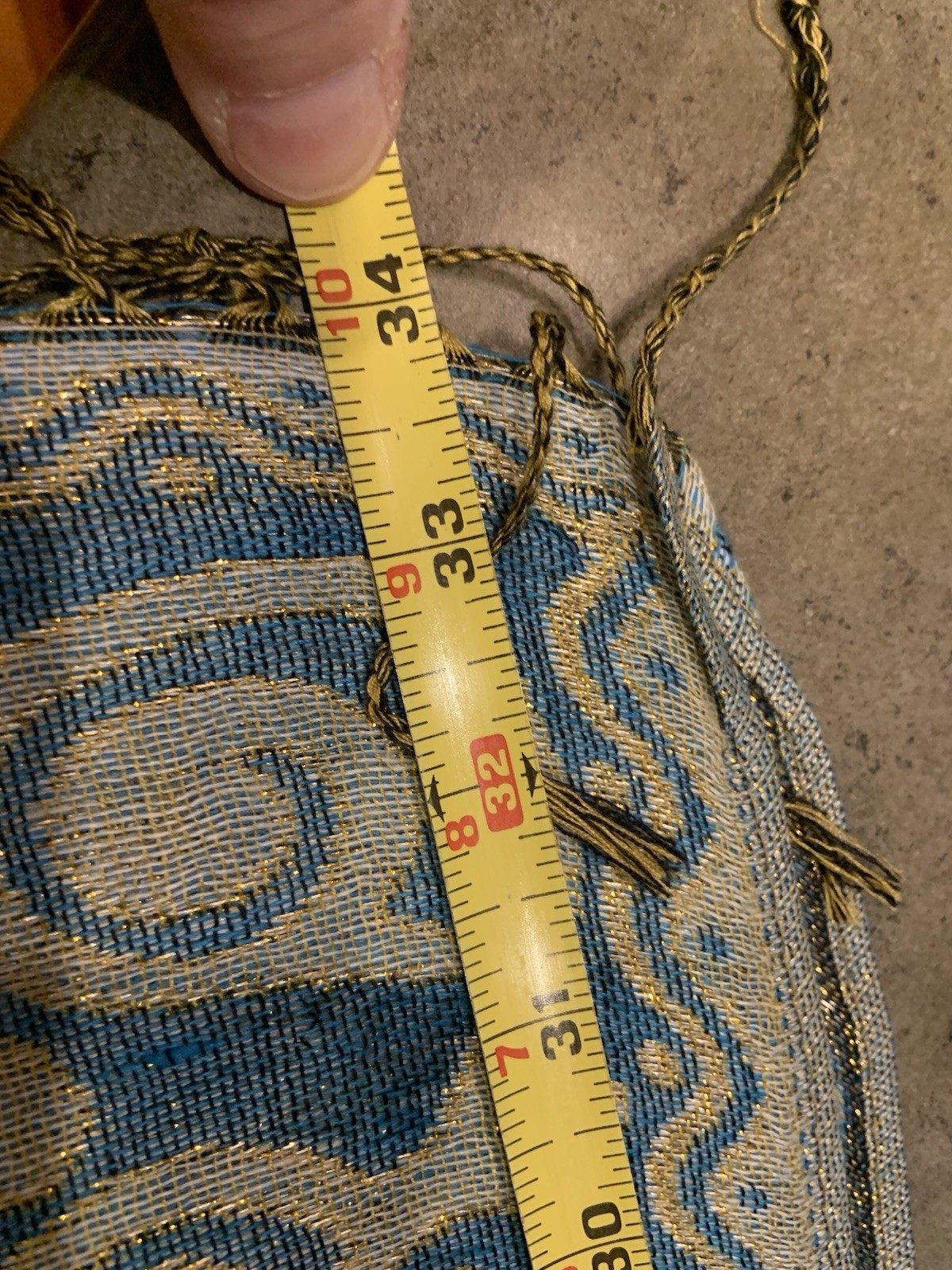 Butterfly Wrap Blues/Gold Fringed 27 X 68 (not Including Fringe) So Beautiful!