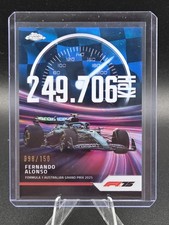 2025 Topps Chrome Formula 1 F1 Fernando Alonso Blue Top Speed 98/150 #TS-5