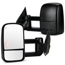 Towing Mirrors Rear View Mirrors fit for 2003 2004 2005 2006 2007 Chevy Silve...