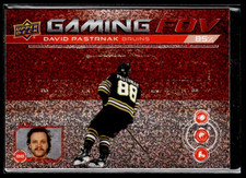 2024-25 Upper Deck Series 1 Hockey Gaming FOV Speckle #GFOV-4 David Pastrnak