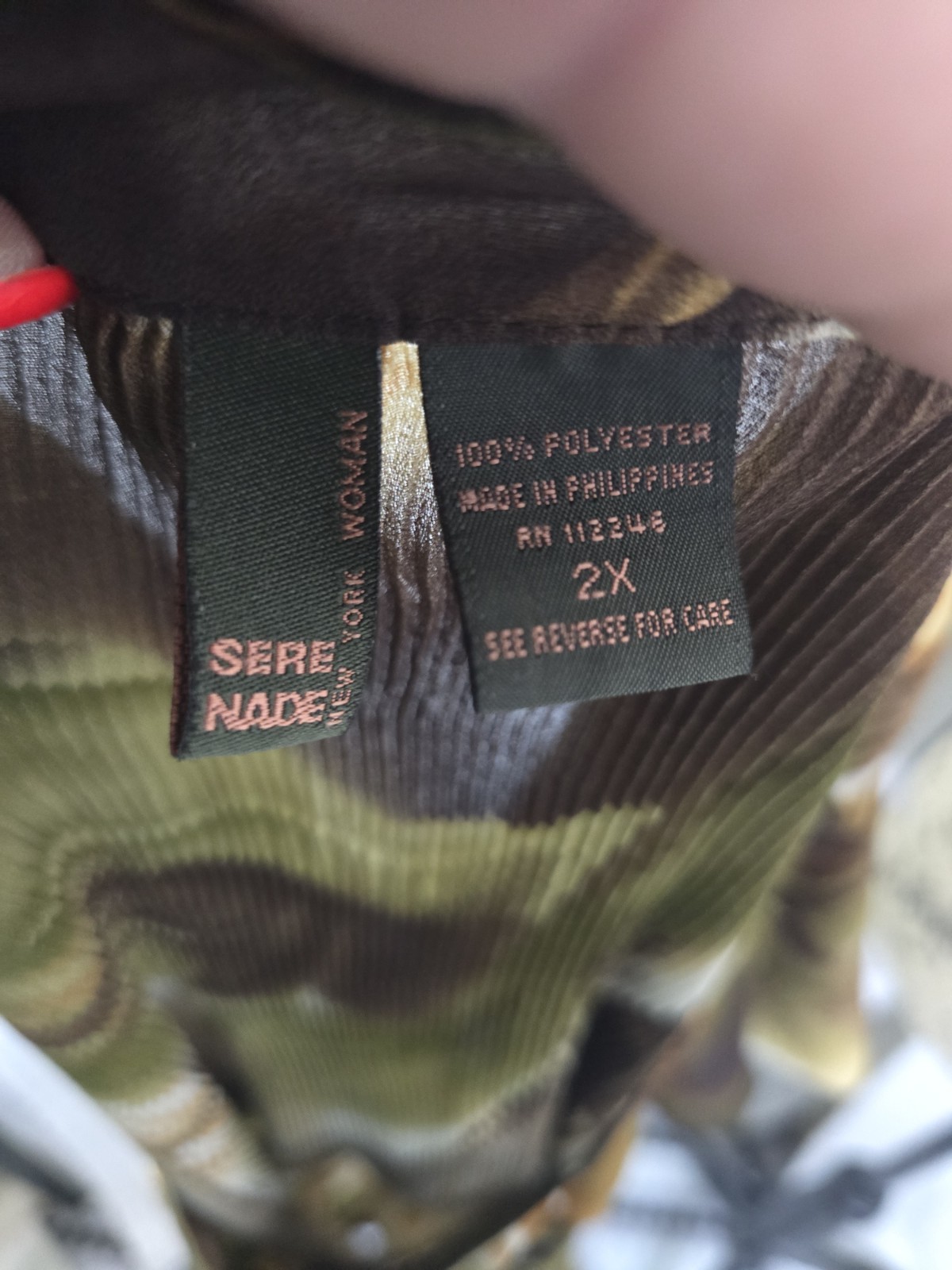 Sere Nade Multi-Colored Button-Down Blouse Women'… - image 5