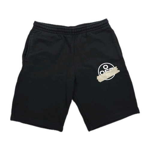 Off White Tape Arrows Sweat Shorts Mens XL Black Virgil Abloh