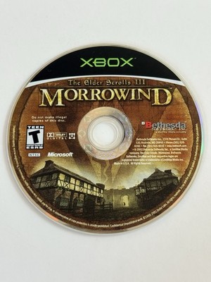 Elder Scrolls III: Morrowind (Microsoft Original Xbox, 2002) Disc Only