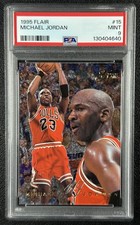 MICHAEL JORDAN PSA 9 1995-96 FLEER FLAIR #15 BULLS 4640