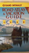 Rand MCNally Road Atlas 1990 United States Canada Mexico Map Very Good