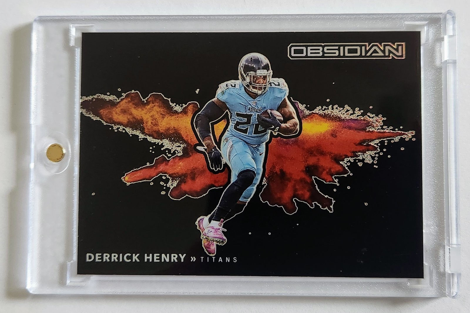 2020 PANINI OBSIDIAN DERRICK HENRY TITANS COLOR BLAST #CBB13 SSP