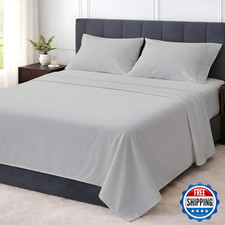 Shreem Linen Full 4 Piece Sheet Set 1800 Ultra Soft Hotel Luxury Bedding