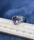 Sterling Silver & Unknown Gemstone Ring- 4.3 Grams- Size 8- Vintage Estate Find