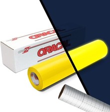 Reflective craft vinyl roll 12 x 24 self adhesive with transfer paper yellow