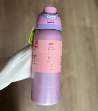 Owala Wicked For Good GLINDA Pink Shimmer 32 Oz Freesip Water Bottle NWT