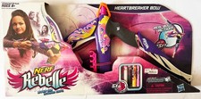 NERF Rebelle HEARTBREAKER BOW purple flame design with 5 DARTS