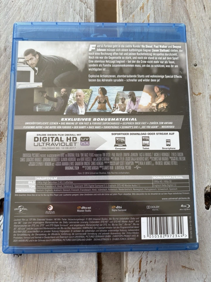 Fast & Furious 7 - Extended Version [Blu-ray] - Bild 2 von 2