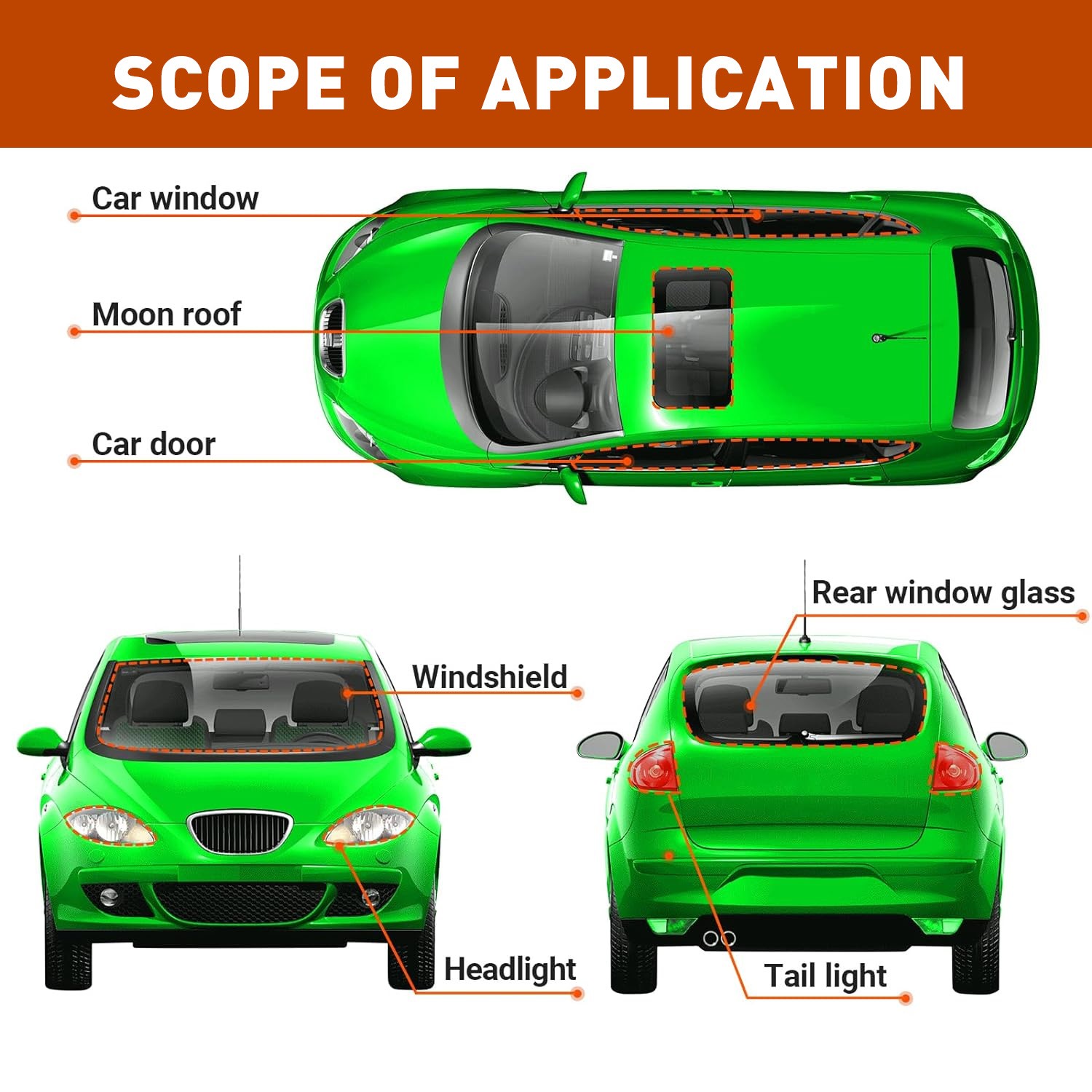 Butyl Rubber Tape Sealant Caulk for Car RV Truck Marine Window Door Windshield