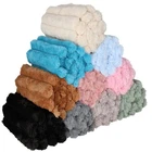 Faux fur with 3D stripes (5 cm), 50 x 165 cm