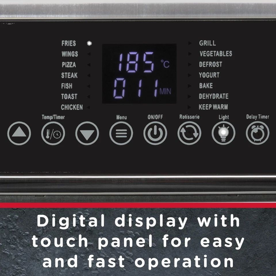 Luftfritteuse Ofen 15L | Riesige Kapazität Drehserie Trockner | 14 Programme | Gourmet - Bild 4 von 4