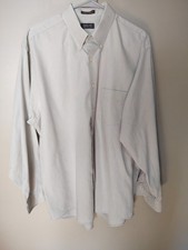 Arrow Men's Wrinkle Free Blue Dress Shirt 17-17 1/2 X L Button Down Some Stains