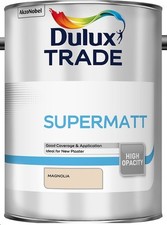 Dulux Trade Supermatt Paint - White or Magnolia